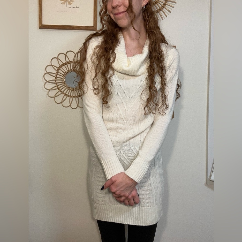 White Sweater Dress